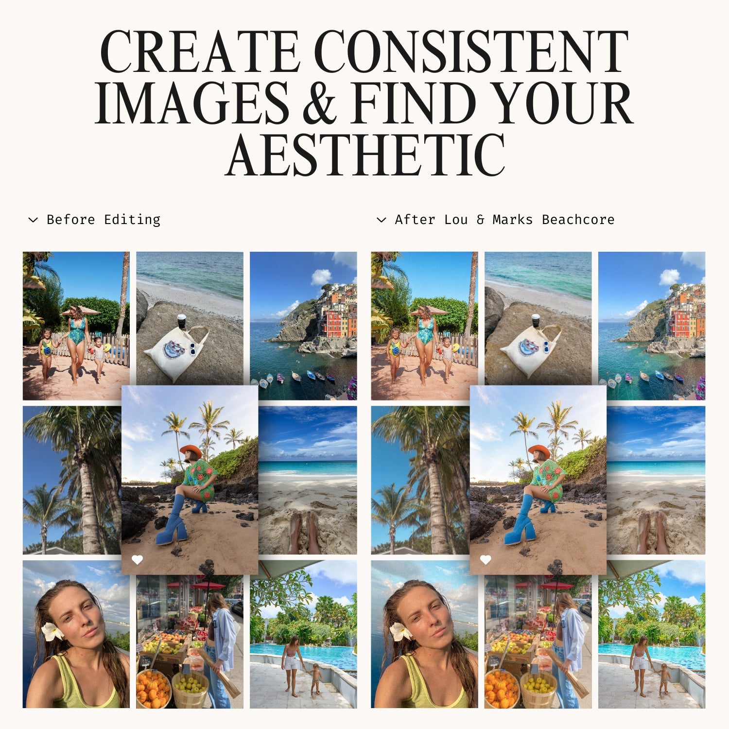 Best Beachcore Beach Lightroom Presets The Best Photo Editing Preset Filters For Lightroom Mobile And Desktop For Photographers and Instagram Influencers By Lou And Marks Presets