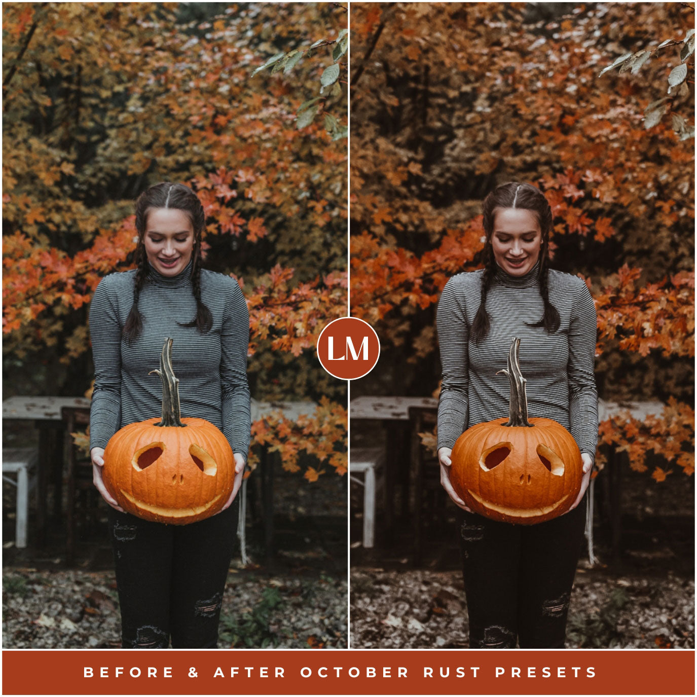 Best October Rust Halloween And Fall Lightroom Preset Photo Filters For Instagram Fall Photo Editing