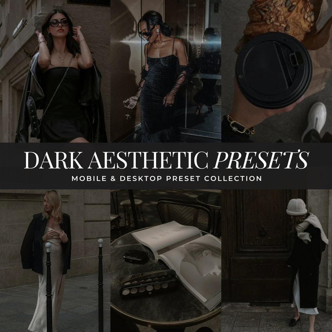 Dark Aesthetic Lightroom Presets for photographer and Instagram influencer photo editing in Adobe Lightroom by Lou And Marks Presets