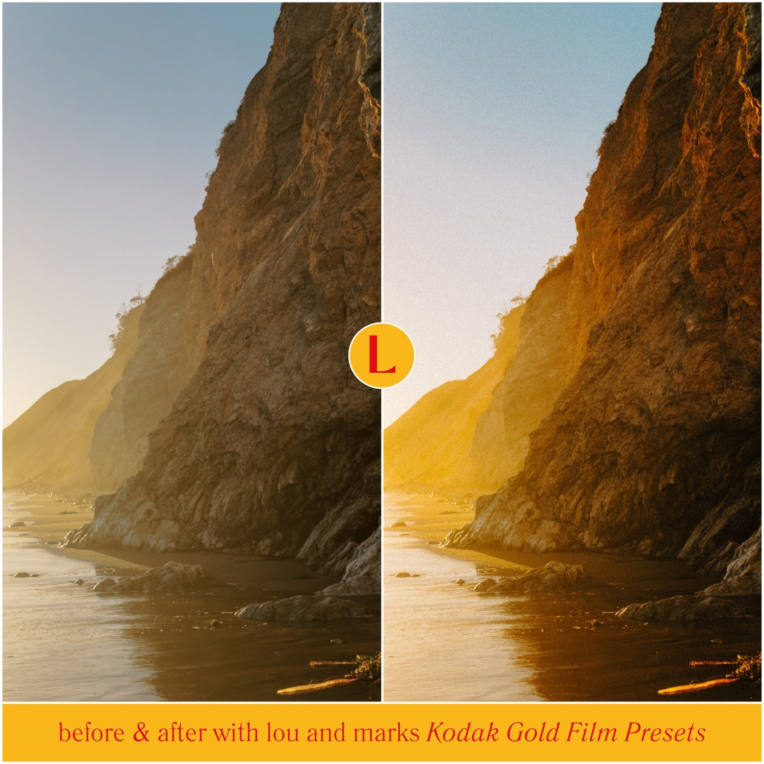 Kodak Gold Lightroom Presets For Landscape Photographers 