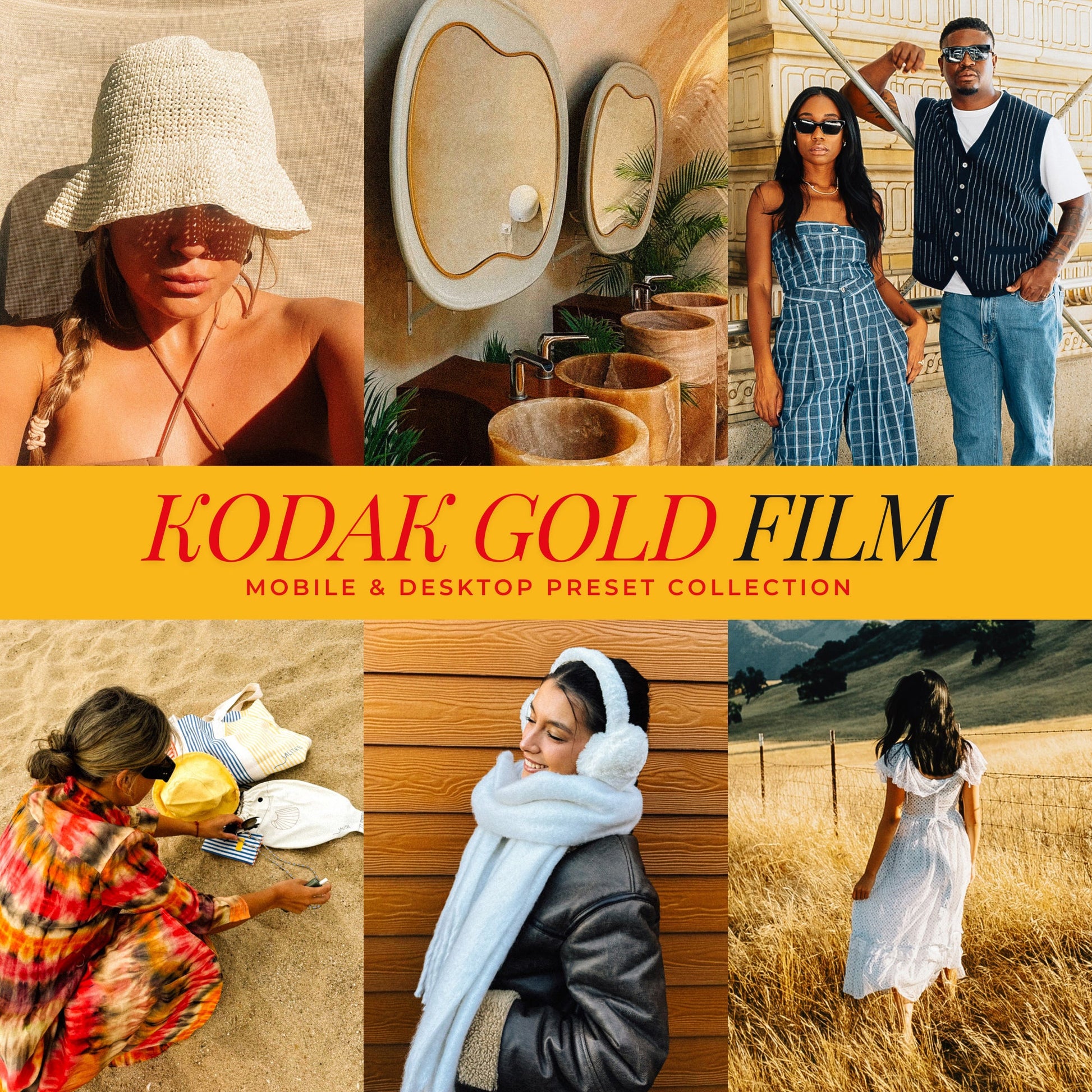 Kodak Gold Film Lightroom Presets By Lou And Marks Presets Best Instagram Filters And Instagram Presets For Influencers And Blogger photo editing in Adobe Lightroom Mobile Or Desktop