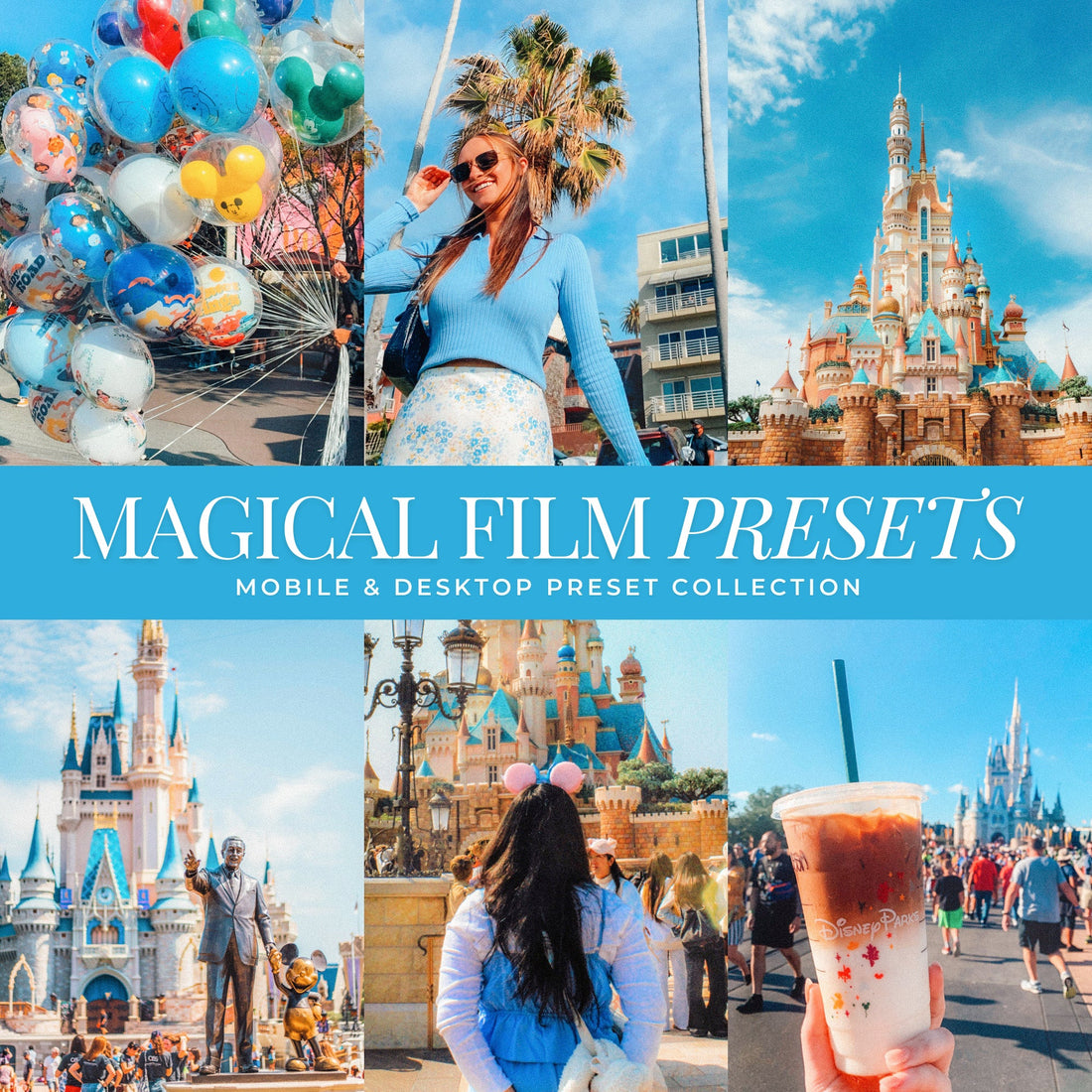 Magical Disney Film Lightroom Presets for Disney Photo editing for photographers and Instagram Influencers in Adobe Lightroom by Lou And Marks Presets