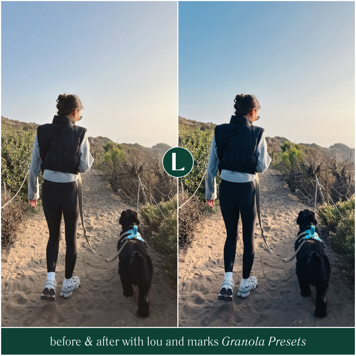 Granola Lightroom Presets for photographer and Instagram influencer photo editing in Adobe Lightroom by Lou Marks Presets