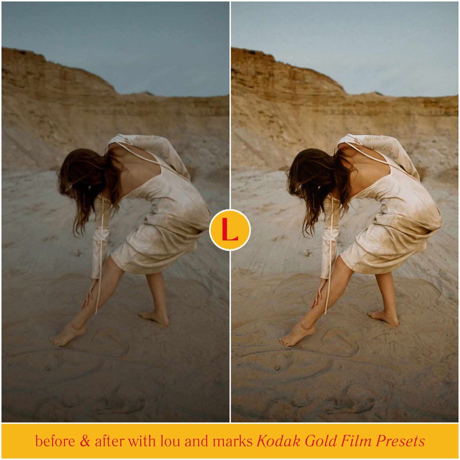 Kodak Gold Film 200 Lightroom Presets for photographer photo editing and Instagram photo editing in Adobe Lightroom in one click